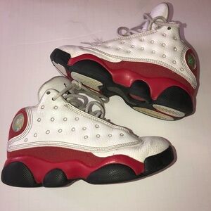 KIDS nike air jordans retro 13 red sneakers 11c